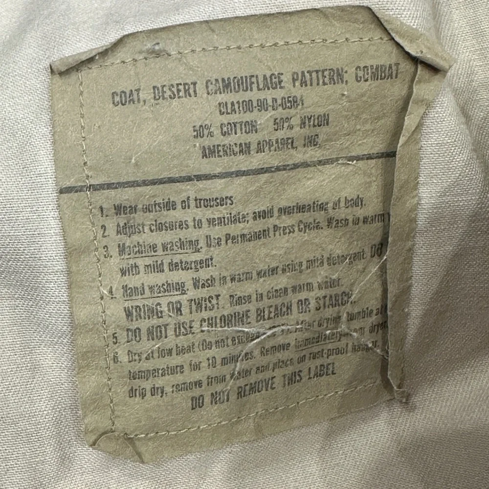 Vintage USMC Desert Camo Jacket 90s Marine Corps‎ Combat American Apparel